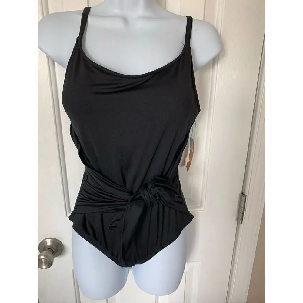 Kona sol Black one piece bathing suit size medium